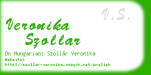 veronika szollar business card